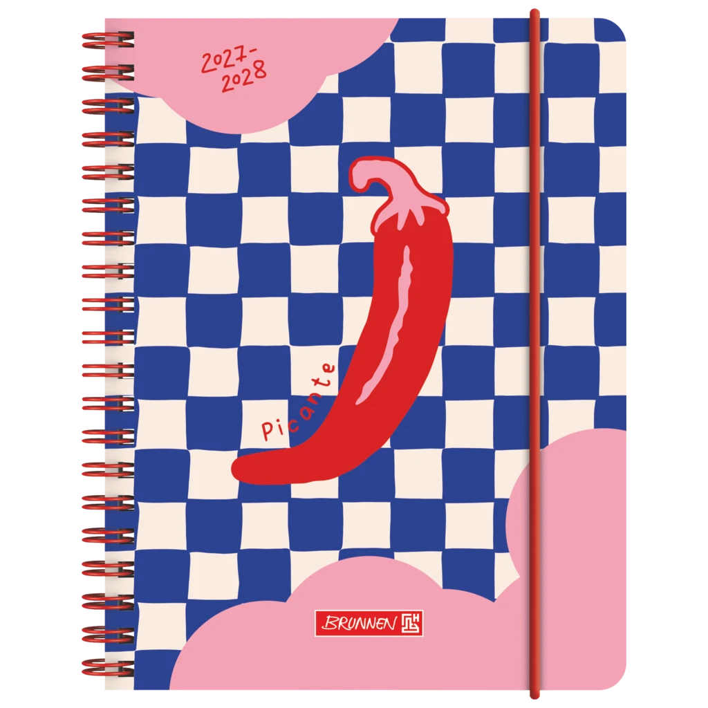 Schülerkalender 2027/2028 „Chili“ | A6, Kunststoff