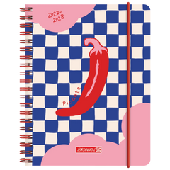 Schülerkalender 2027/2028 „Chili“ | A6, Kunststoff