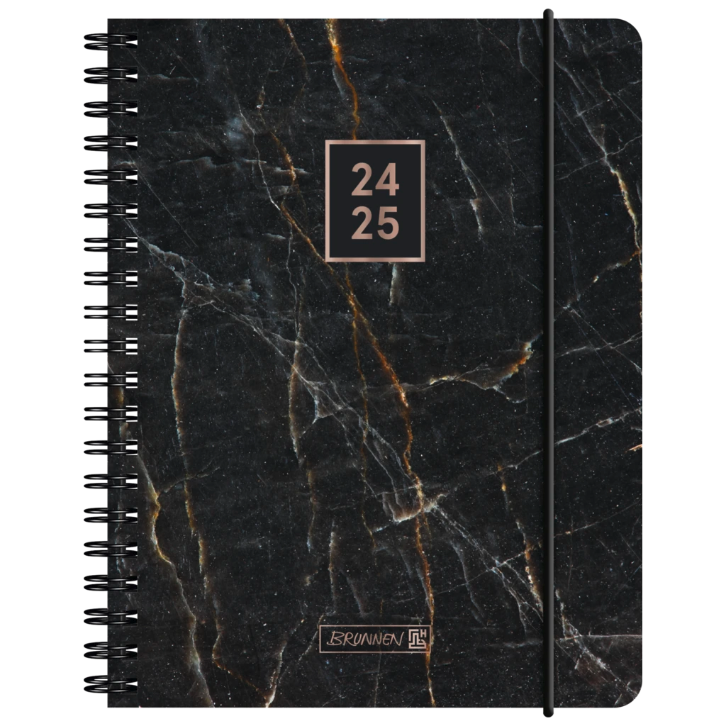 Schülerkalender '24/'25 „Black Marble“ | A6, Kunststoff