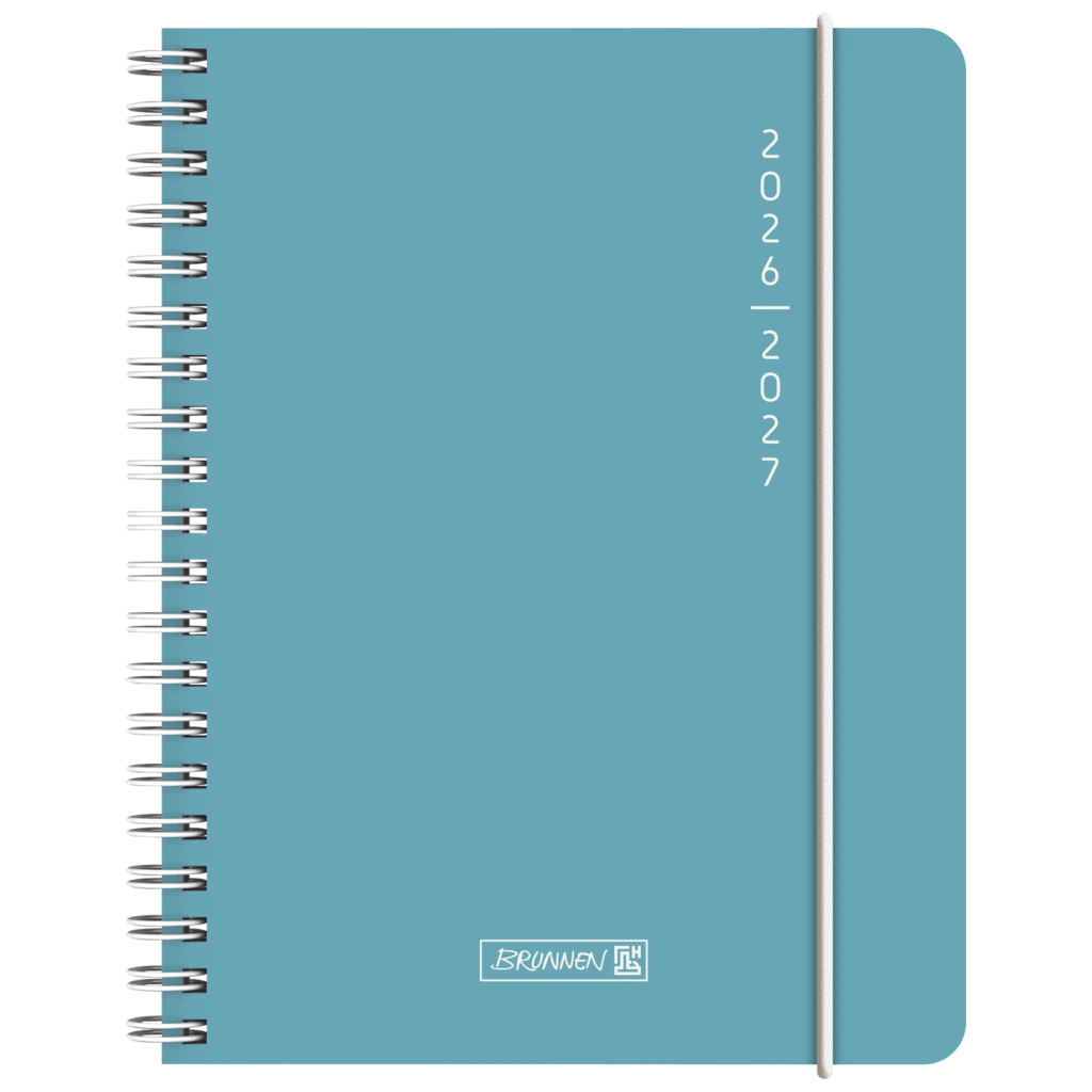 Schülerkalender 2026/2027 „Plain Blue“ | A6, Kunststoff