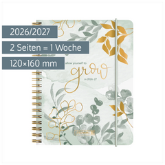 Schülerkalender 2026/2027 „Bloom“ | A6, Kunststoff