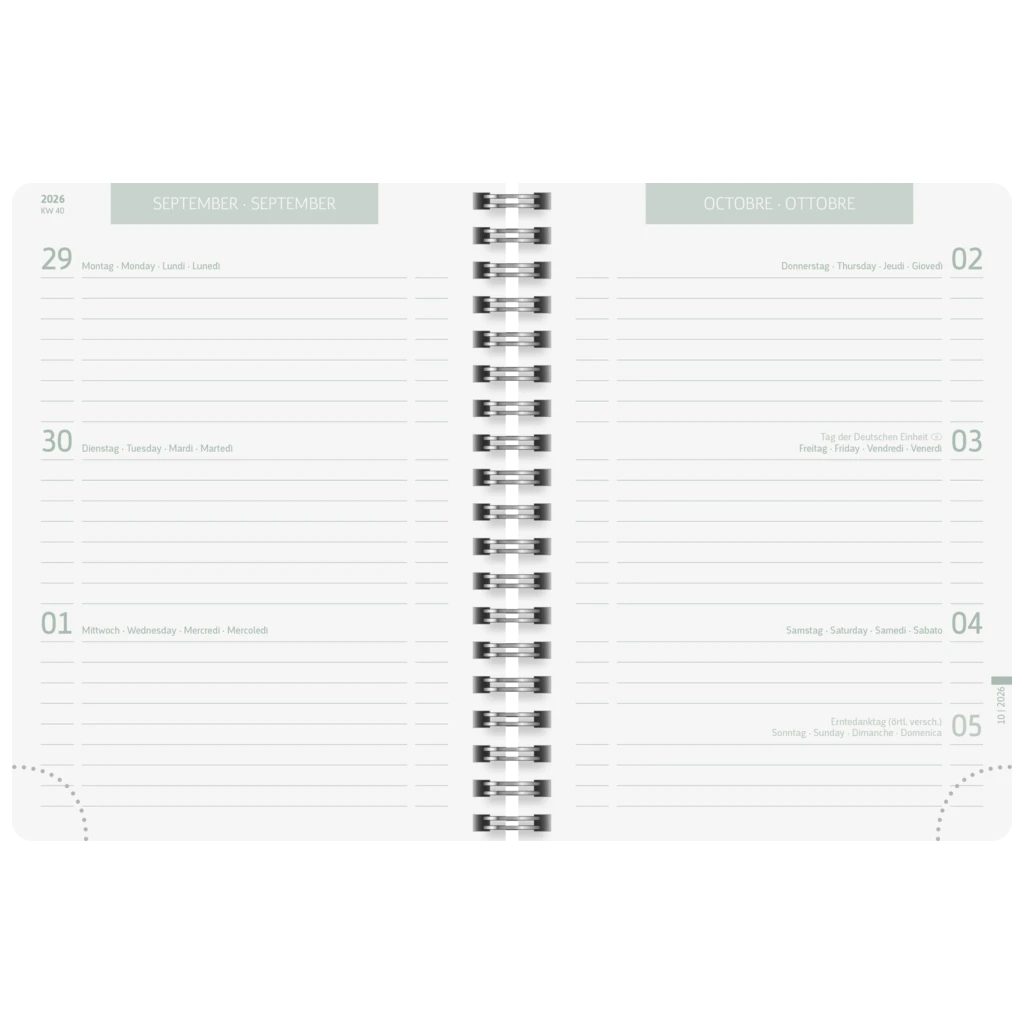 Schülerkalender 2026/2027 „Bloom“ | A6, Kunststoff