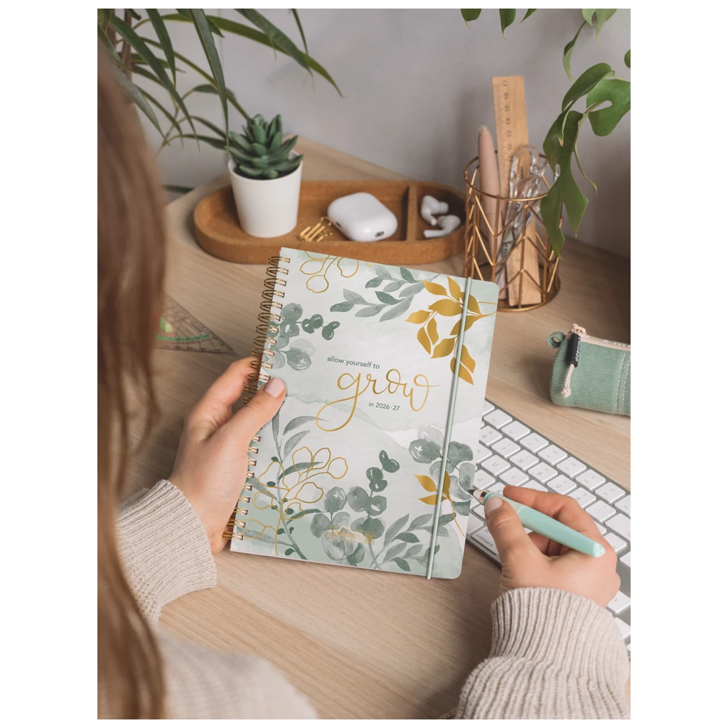 Schülerkalender 2026/2027 „Bloom“ | A6, Kunststoff