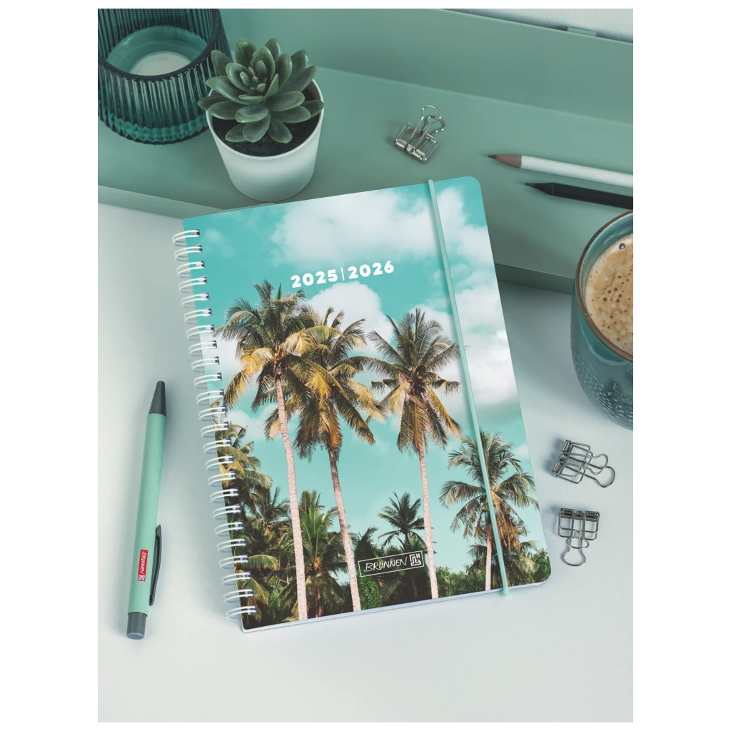 Schülerkalender 2025/2026 „Tropical“ | A6, Kunststoff