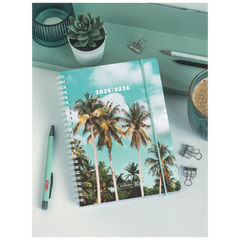Schülerkalender 2025/2026 „Tropical“ | A6, Kunststoff
