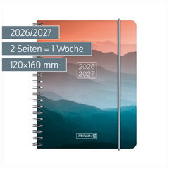 Schülerkalender 2026/2027 „Misty Sunset“ | A6, Kunststoff