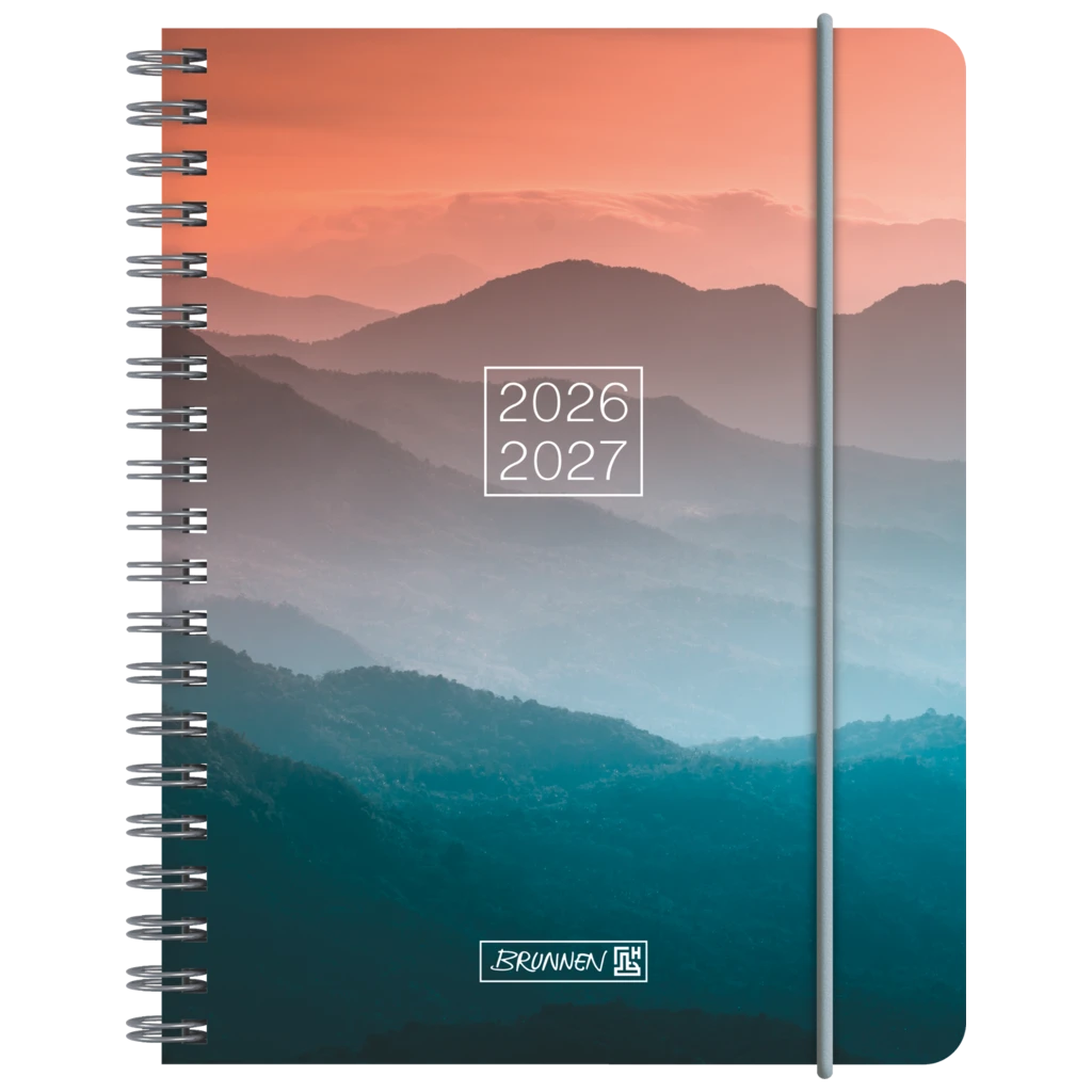 Schülerkalender 2026/2027 „Misty Sunset“ | A6, Kunststoff