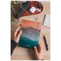 Schülerkalender 2026/2027 „Misty Sunset“ | A6, Kunststoff