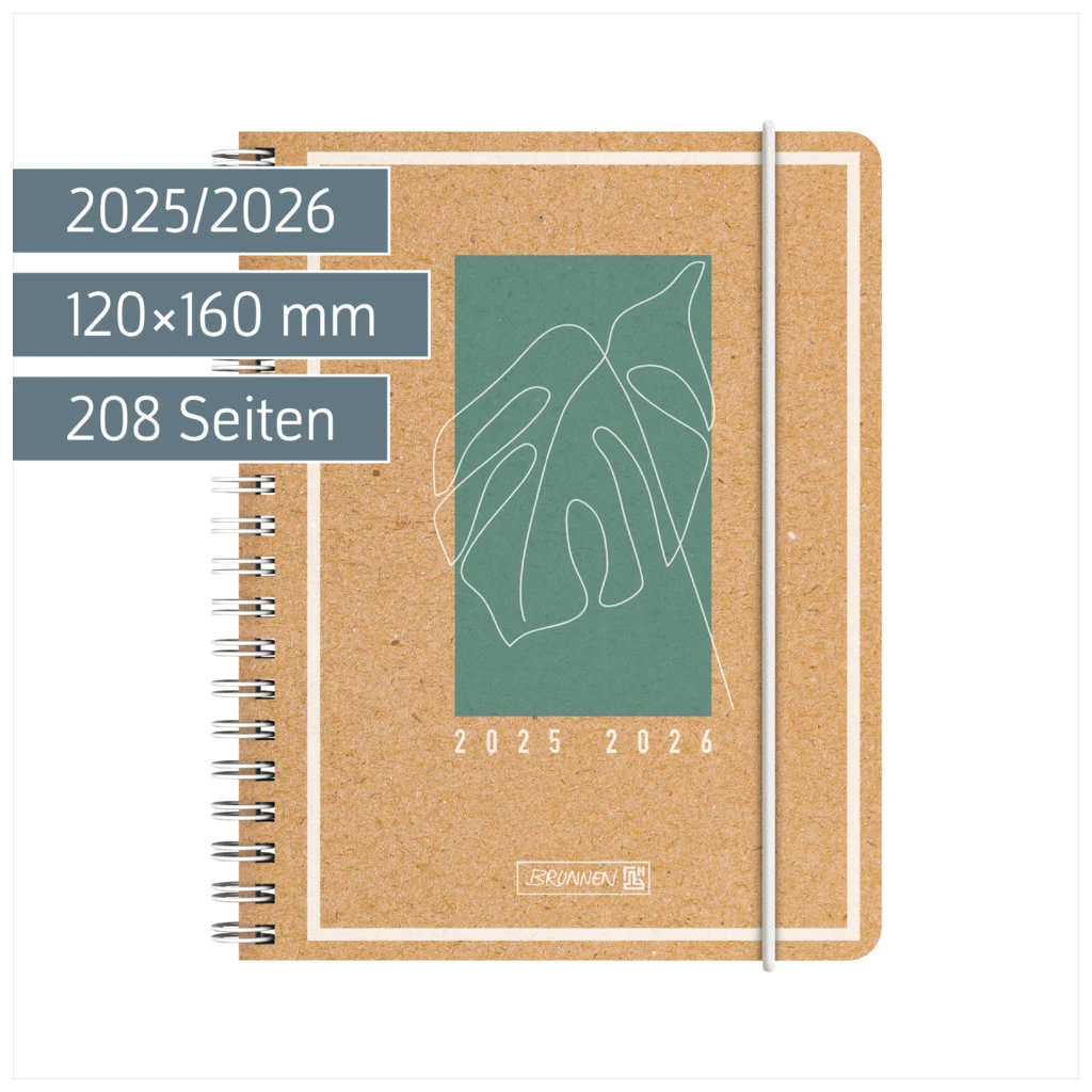 Schülerkalender 2025/2026 „Jungle Leaf“ | A6, Papier