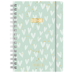 Schülerkalender 2025/2026 „Hearts“ | A5, Kunststoff