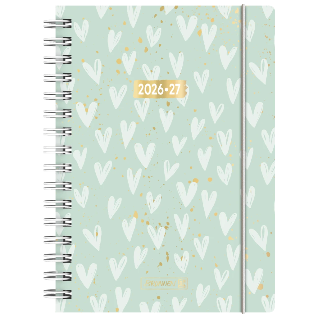 Schülerkalender 2026/2027 „Hearts“ | A5, Kunststoff
