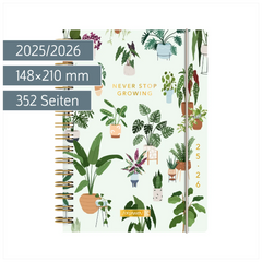 Schülerkalender 2025/2026 „Little Plants“ | A5, Kunststoff