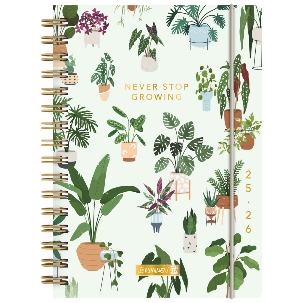 Schülerkalender 2025/2026 „Little Plants“ | A5, Kunststoff