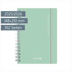Schülerkalender 2025/2026 „Plain Mint“ | A5, Kunststoff