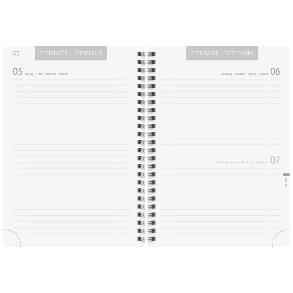 Schülerkalender 2025/2026 „Plain Mint“ | A5, Kunststoff