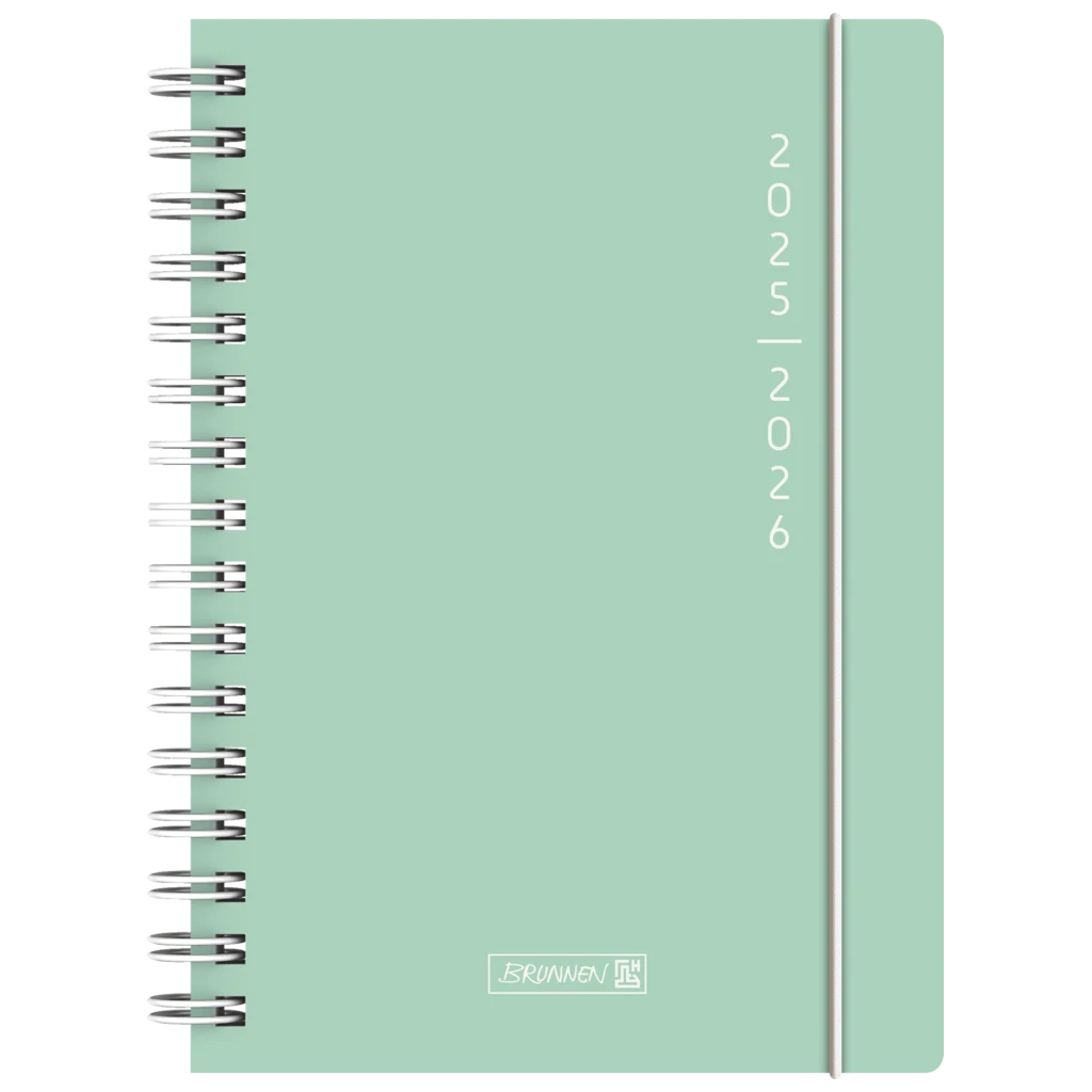 Schülerkalender 2025/2026 „Plain Mint“ | A5, Kunststoff