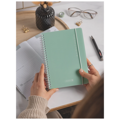 Schülerkalender 2025/2026 „Plain Mint“ | A5, Kunststoff