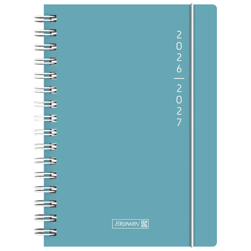 Schülerkalender 2026/2027 „Plain Blue“ | A5, Kunststoff