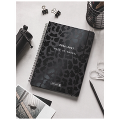 Schülerkalender 2026/2027 „BLACK“ | A5, Papier