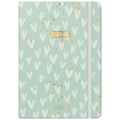 Schülerkalender 2025/2026 „Hearts“ | A5, Textil