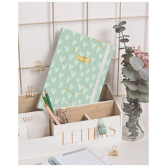 Schülerkalender 2026/2027 „Hearts“ | A5, Textil