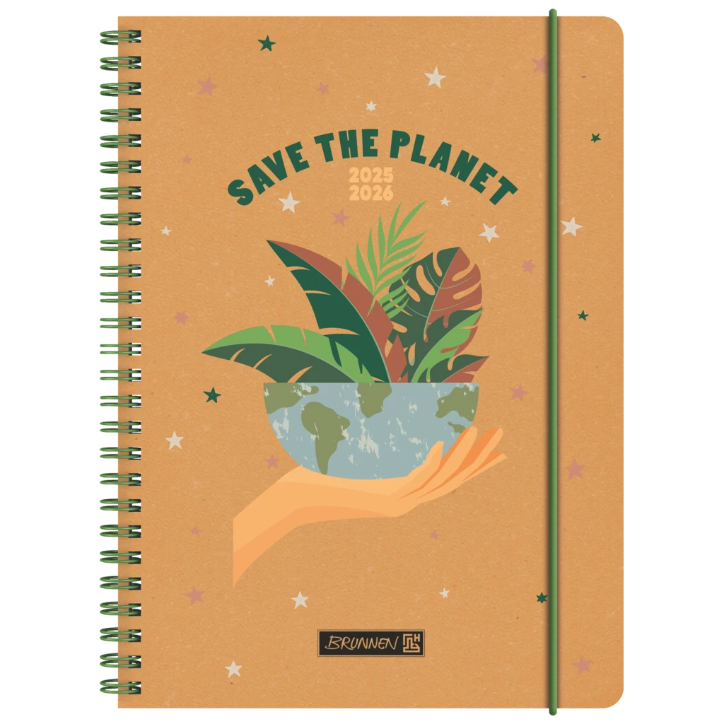 Schülerkalender 2025/2026 „Save The Planet“ | A5, Leder