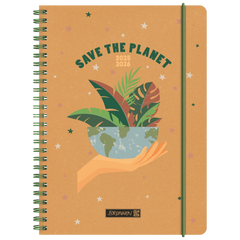 Schülerkalender 2025/2026 „Save The Planet“ | A5, Leder