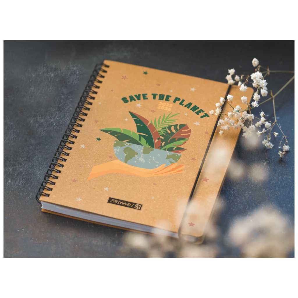 Schülerkalender 2025/2026 „Save The Planet“ | A5, Leder