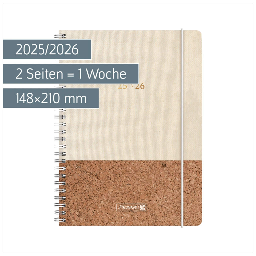 Schülerkalender 2025/2026 „Naturality“ | A5, Textil