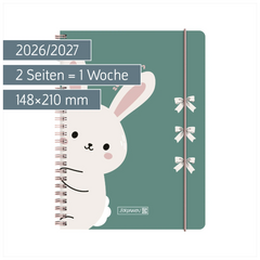 Schülerkalender 2026/2027 „Bunny“ | A5, Kunststoff