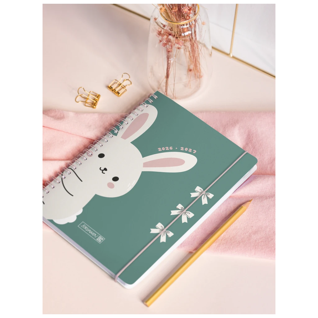 Schülerkalender 2026/2027 „Bunny“ | A5, Kunststoff