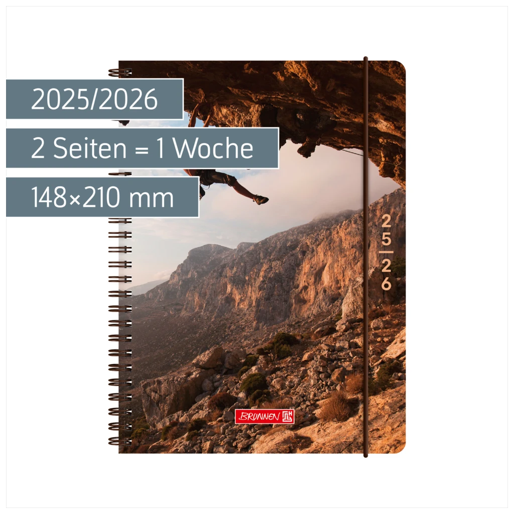 Schülerkalender 2025/2026 „Cliffhanger“ | A5, Kunststoff