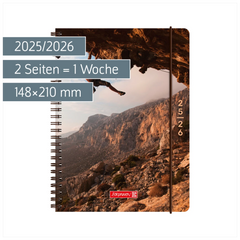 Schülerkalender 2025/2026 „Cliffhanger“ | A5, Kunststoff