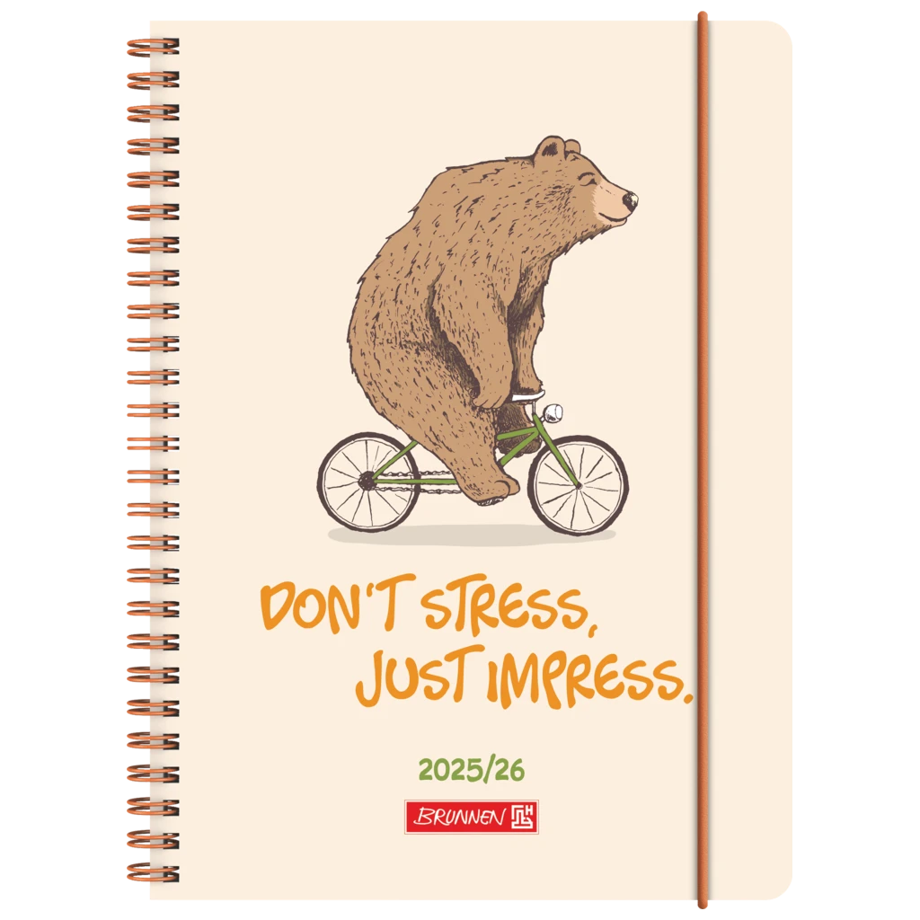 Schülerkalender 2025/2026 „Bear“ | A5, Kunststoff