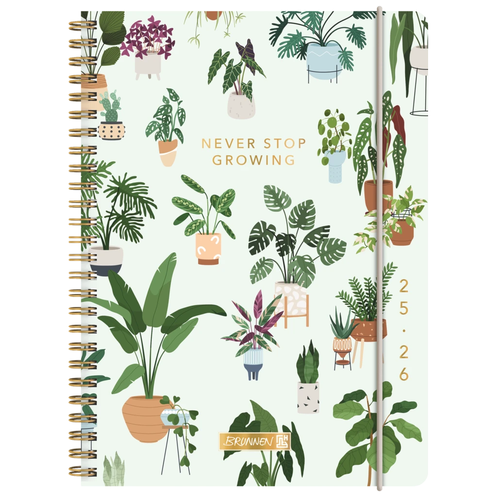 Schülerkalender 2025/2026 „Little Plants“ | A5, Kunststoff