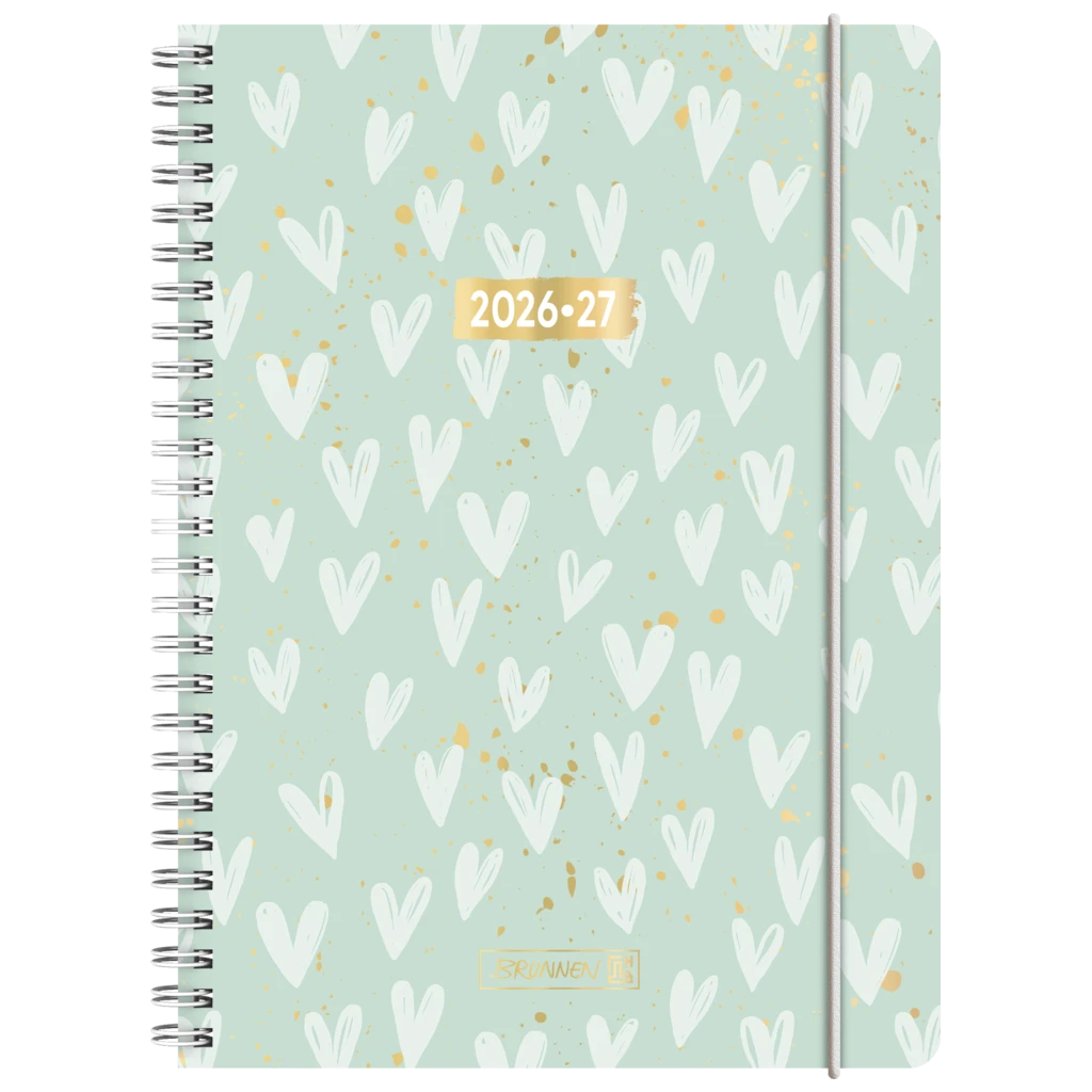 Schülerkalender 2026/2027 „Hearts“ | A5, Kunststoff