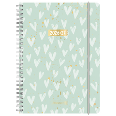 Schülerkalender 2026/2027 „Hearts“ | A5, Kunststoff