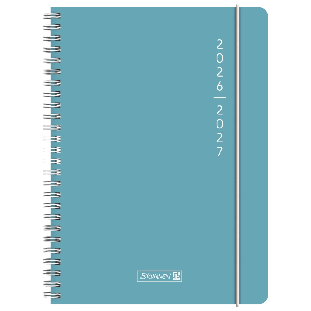 Schülerkalender 2026/2027 „Plain Blue“ | A5, Kunststoff