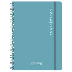 Schülerkalender 2026/2027 „Plain Blue“ | A5, Kunststoff