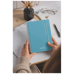 Schülerkalender 2026/2027 „Plain Blue“ | A5, Kunststoff