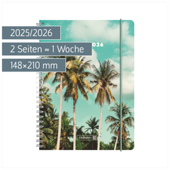 Schülerkalender 2025/2026 „Tropical“ | A5, Kunststoff