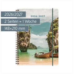 Schülerkalender 2026/2027 „Tropical“ | A5, Kunststoff