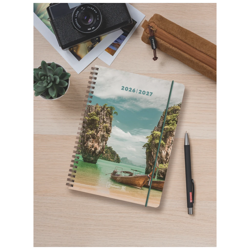 Schülerkalender 2026/2027 „Tropical“ | A5, Kunststoff