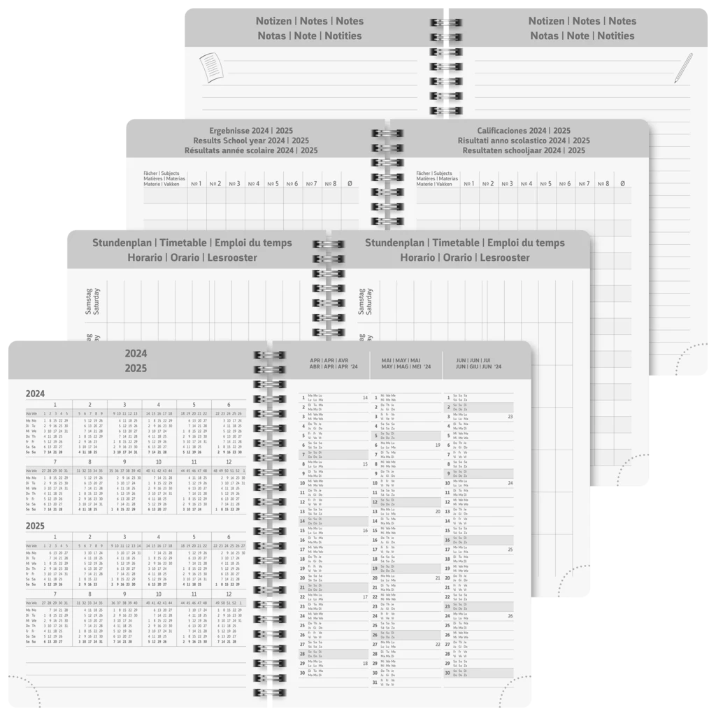 Schülerkalender '24/'25 „ZENart“ | A5, Kunststoff