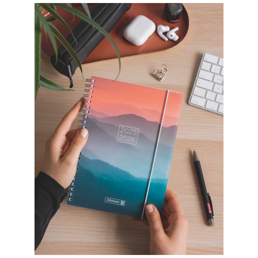 Schülerkalender 2025/2026 „Misty Sunset“ | A5, Kunststoff