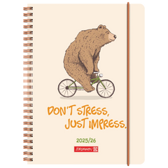 Schülerkalender 2025/2026 „Bear“ | A5, Kunststoff