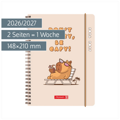 Schülerkalender 2026/2027 „Capy“ | A5, Kunststoff