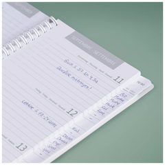 Schülerkalender 2025/2026 „Grey Marble“ | A5, Kunststoff