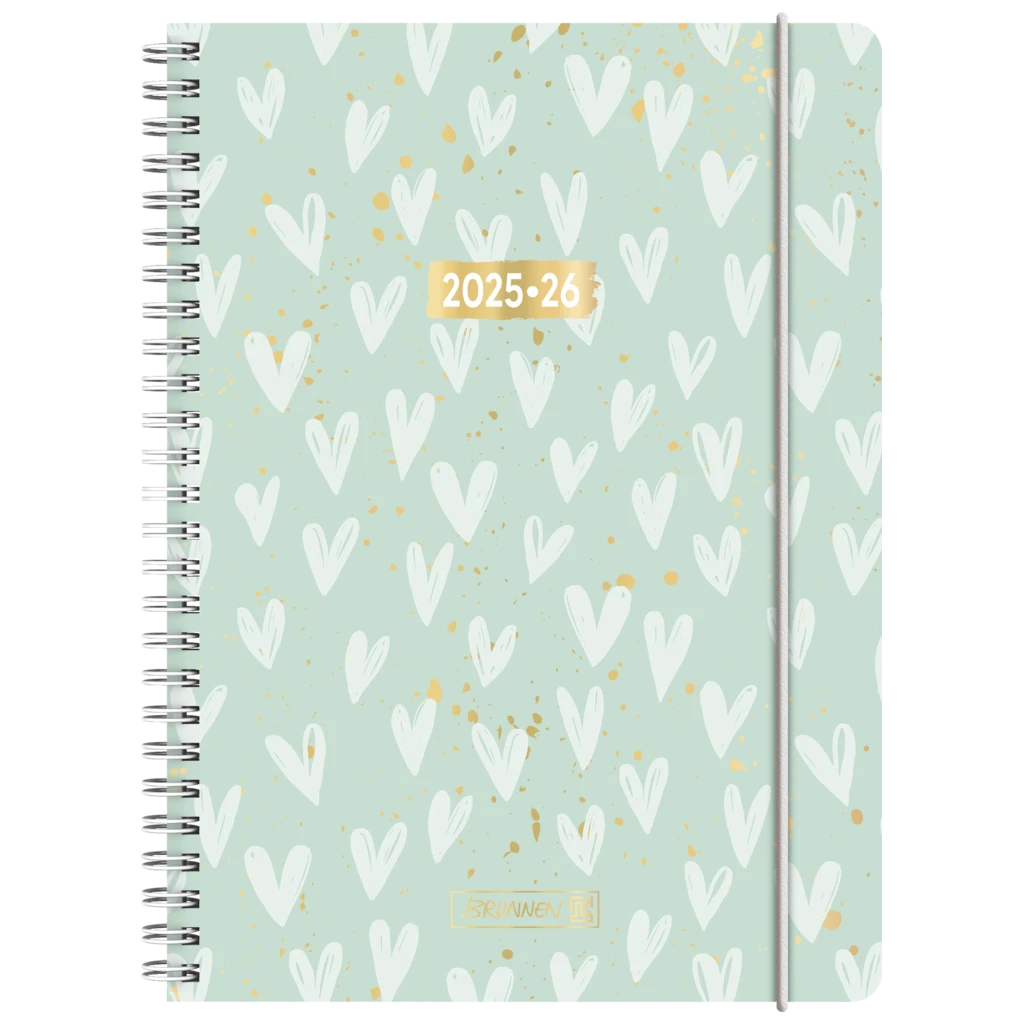 Schülerkalender 2025/2026 „Hearts“ | A5, Kunststoff