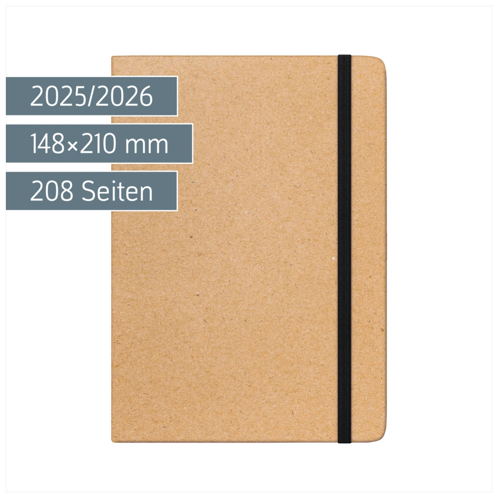 Schülerkalender 2025/2026 Pimp it up! | A5, Papier, braun